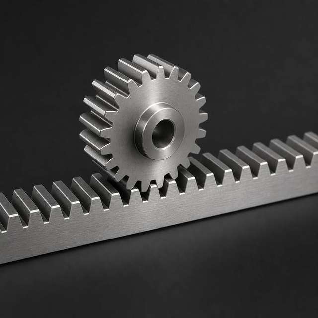 Silver rack and pinion
